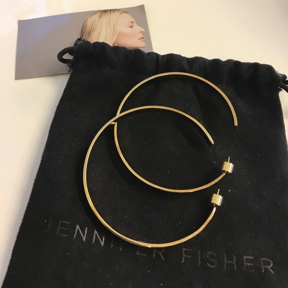 Jennifer Fisher baby Kate gold hoop earrings